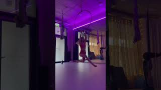 Spin on aerial hoop