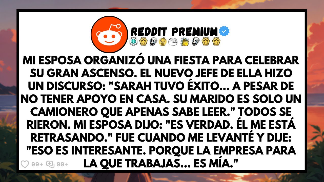 Mi Esposa Organizó Una Fiesta Por Su Gran Ascenso — Entonces El Nuevo Jefe Hizo Un Discurso Impactan