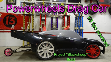 Powerwheels Drag Car Build- Project Blacksheep C7 corvette #lipopower #dragracing #fastpowewheels