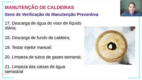 Como é feito a manutenção das caldeiras?
