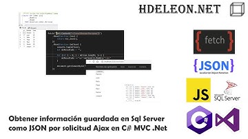 Obtener información guardada en Sql Server como formato JSON por solicitud Ajax en C# MVC .Net