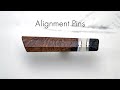 Why alignment pins in multipiece hidden tang handles are important