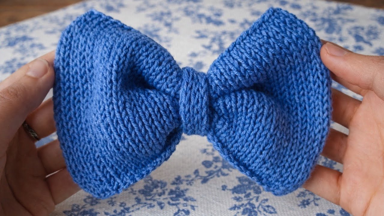 How to knit a cute bow | Easy knitting tutorial