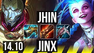 JHIN & Soraka vs JINX & Janna (ADC) | 700+ games, 15/4/6, Dominating | BR Diamond | 14.10