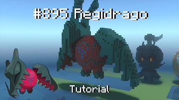 How to build a Pokémon Regidrago statue in Minecraft (Tutorial)