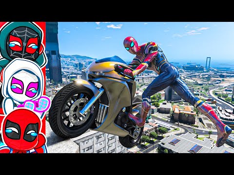 SPIDERMAN GTA 5 Funniest RAGDOLL PHYSICS! (Try Not To Laugh!)