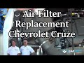 Air Filter Replacement Chevrolet Cruze 2008-present