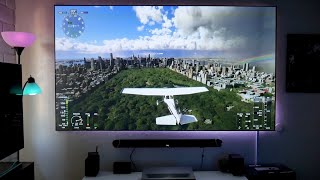 Flight Simulator on a 4k Laser Projector