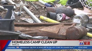 Waco police clearing homeless camps