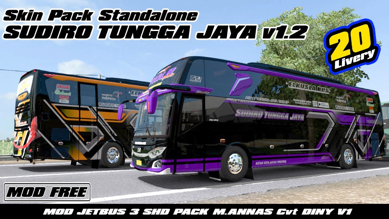 UPDATE 20 SKIN SUDIRO TUNGGA JAYA PACK MOD JB3 SHD PACK V1
