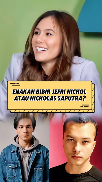 Wulan Guritno was asked to choose between Jefri Nichol or Nicholas Saputra #wulanguritno #shorts
