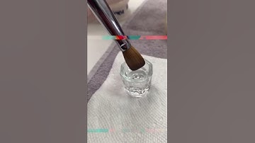 Using perfume to pick up the acrylic bead acrylicnails nails tutorialnails foryou nailstech fyp nai