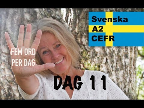 Day 11 - Five words a day – Adverb - Learn Swedish - A2 CEFR