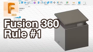 Fusion 360 Rule Number One for Beginners Tutorial