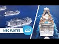 MSC Flotte: lernen Sie die Kreuzfahrtschiffe kennen