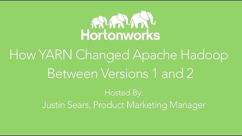 Apache Hadoop YARN: How YARN changed Hadoop from v1 to v2
