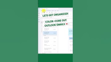 Color code Outlook emails 📩#email #outlook #emailtips