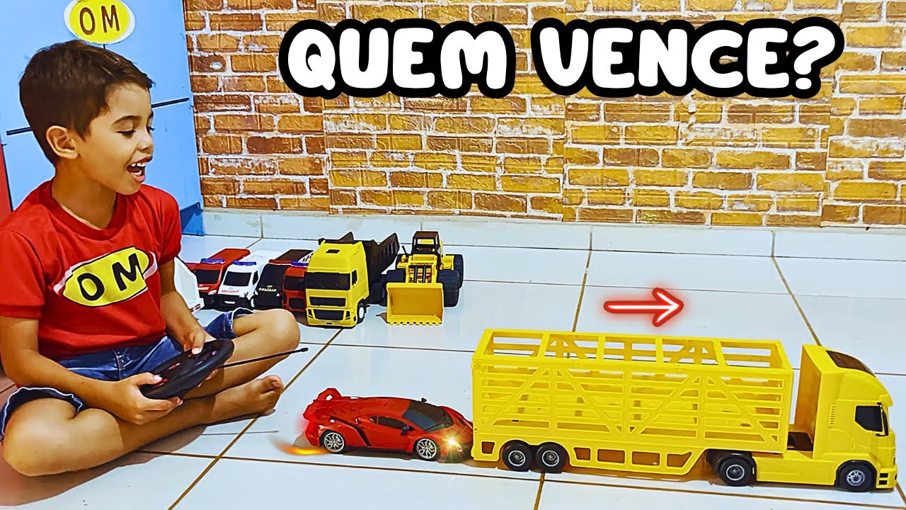 DESAFIO DOS CARRINHOS! Quem Vence a Lamborghini Vermelha?