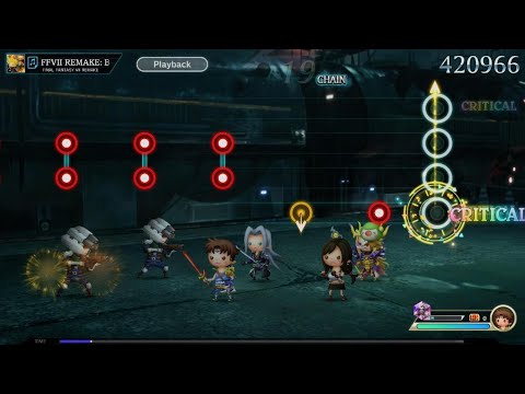 FFVII Remake Bombing Run THEATRHYTHM FINAL BAR LINE