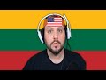 American reacts to Lithuania  -Geography Now! Lithuania