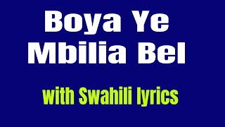 Mbilia Bel Boya Ye Kiswahili Translation chords