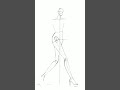 walking pose illustration draping #procreate #fashionillustration #knowledge #art #illustrator