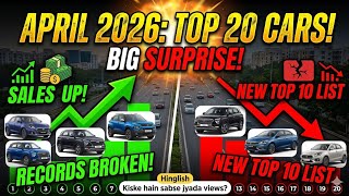 April 2026 Car Sales Report: Dzire No. 1 par! 🏆 Top 20 Best Selling Cars in India