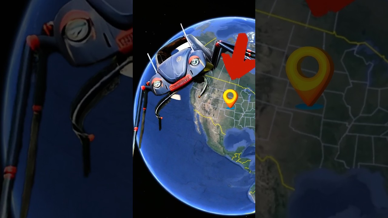 "VW Beetle Spider on Google Maps! 🌍