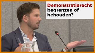 Moet het demonstratierecht verder worden ingeperkt? Gideon van Meijeren (FVD)