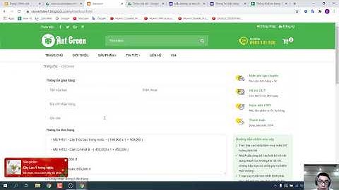 Tạo form giỏ hàng cho shop bán hàng blogspot - kết nối Blogspot với Google Form