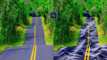 Wavy Effect in Road Using Photoshop | Wave Effect | # 011