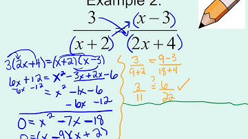 Solving Rational Equations cross multiply