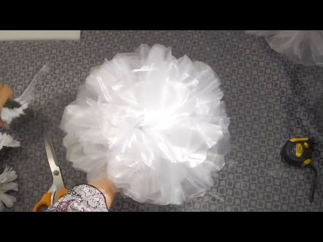 How to make a bow for present using tulle 