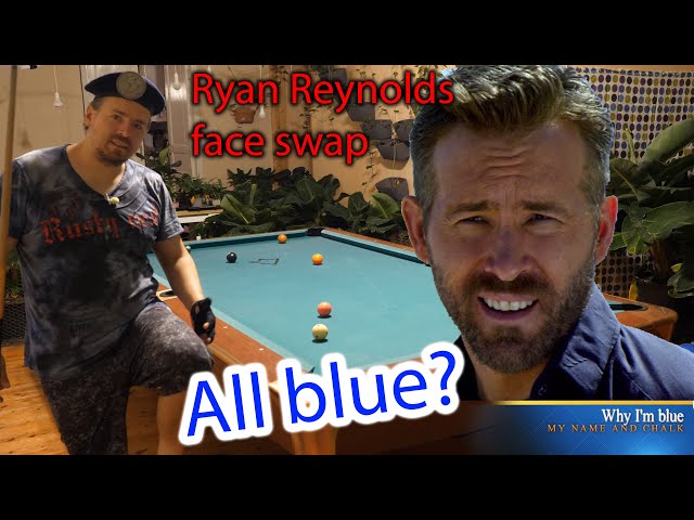 Why I'm blue, my name and chalk, Ryan Reynolds deepfake class=