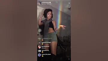 Malu Trevejo Twerking in Instagram livestream May 2018
