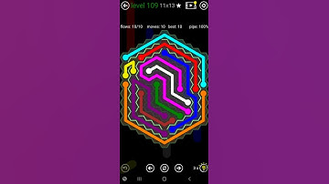 How To Solve Flow Free Hexes Courtyard Spin Level 109 11x13 Board Walk Through Solution Walkthrough