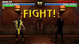 Scorpion Boss in the Mortal Kombat Tournament | 100% Difficulty Tower