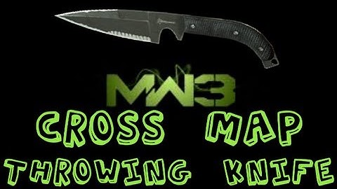 MW3 Cross Map Throwing Knife on Aground