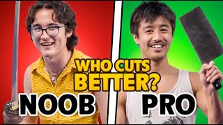Pro with Knife VS Noob with Katana. Who Cuts Better?
