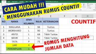 Cara Menggunakan Rumus COUNTIF di Microsoft Excel untuk Menghitung Data Secara Otomatis