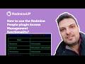 How to use the Redmine People plugin Access Management functionality?