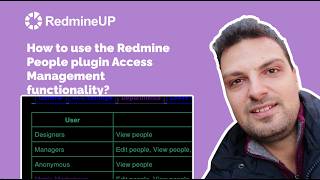 How to use the Redmine People plugin Access Management functionality?