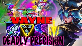 WILD RIFT VAYNE ADC GAMEPLAY | DEADLY PRECISION - VAYNE BUILD RUNES