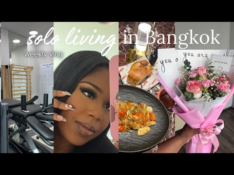 Solo Living in Bangkok| back injury 😭+ new condo updates + date night + hosting consultation calls 