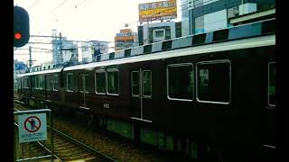 阪急珍編成8200系2両8201F+8000系2両リニューアル8042F+7000系6両未更新車7001F