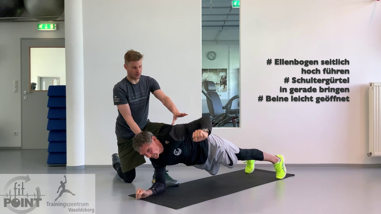 Plank mit BWS Rotation - YouTube
