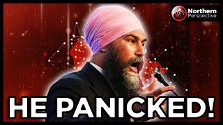 Jagmeet Singh PANICS and LEAVES his own Press Conference!