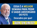 Essa é A MELHOR semana para pedir o Saque Aniversário do FGTS  Descubra por que!