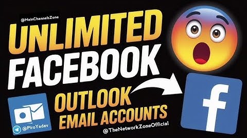 How to Create Unlimited Outlook Email Accounts for Facebook 100% Working Trick | Step by Step Guide