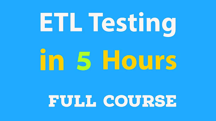 ETL Testing 5 hours complete training | ETL Testing interview preparation | What is ETL testing